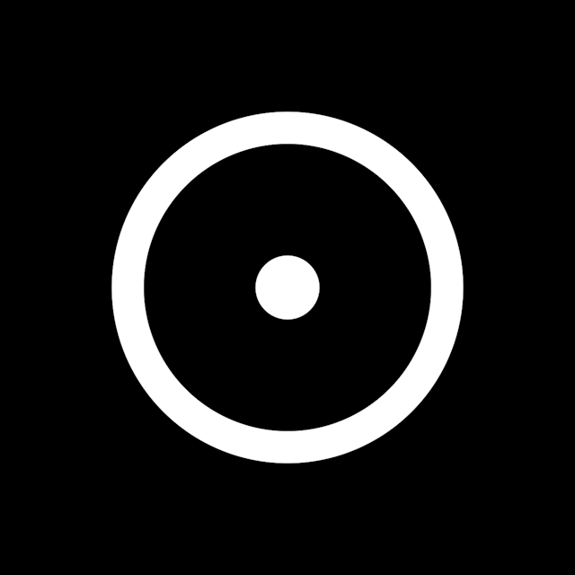Circle Dot icon for Mobile App logo