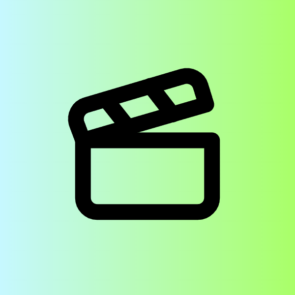 Clapperboard icon for Website logo