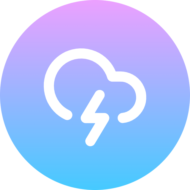 Cloud Lightning icon for Blog logo
