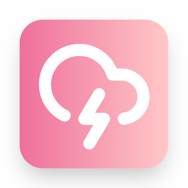 Cloud Lightning icon for Ecommerce logo