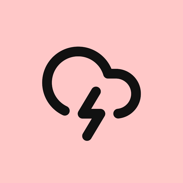 Cloud Lightning icon for Gym logo