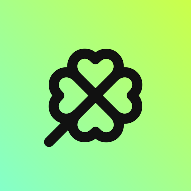 Clover icon for Mobile App logo