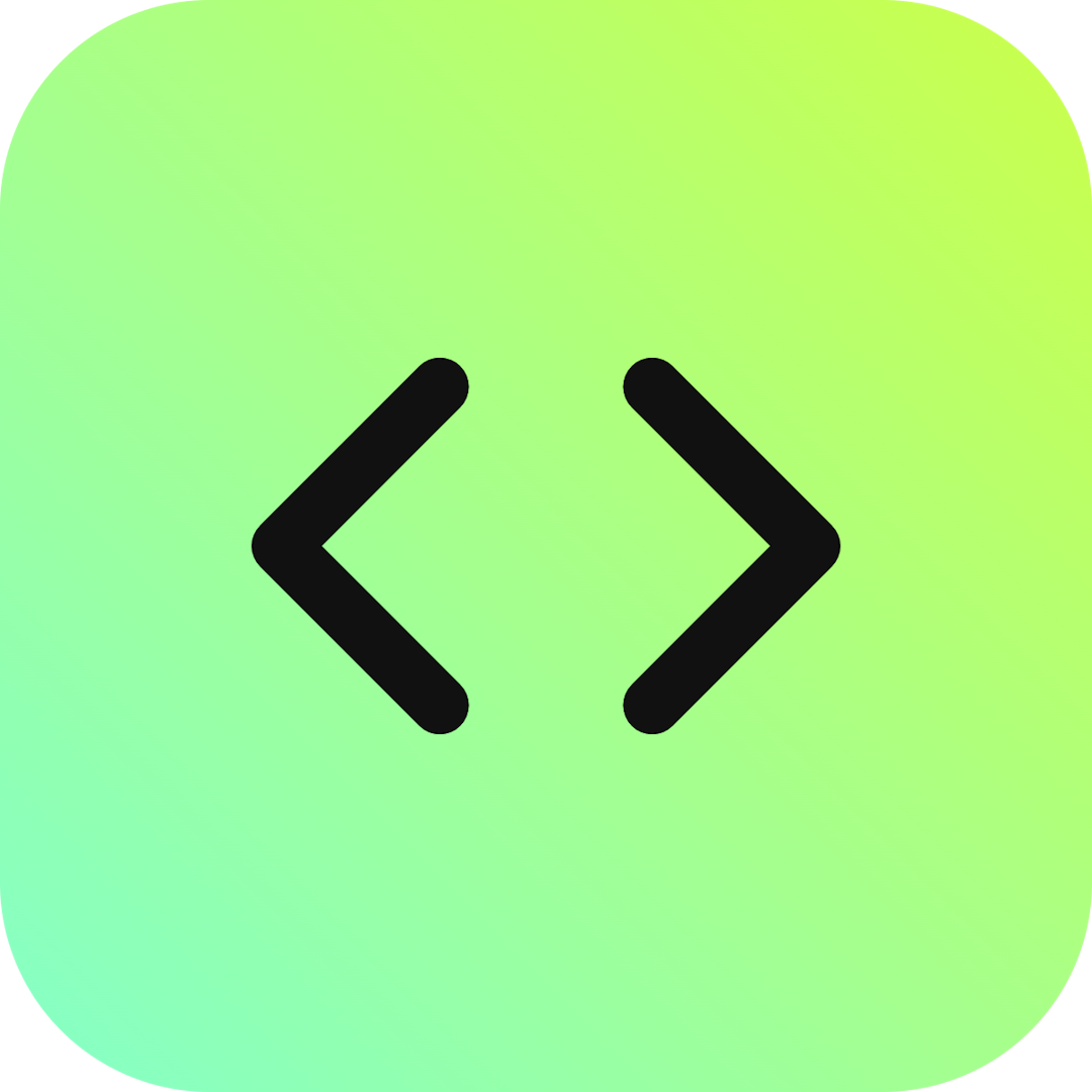 Code icon for Mobile App logo