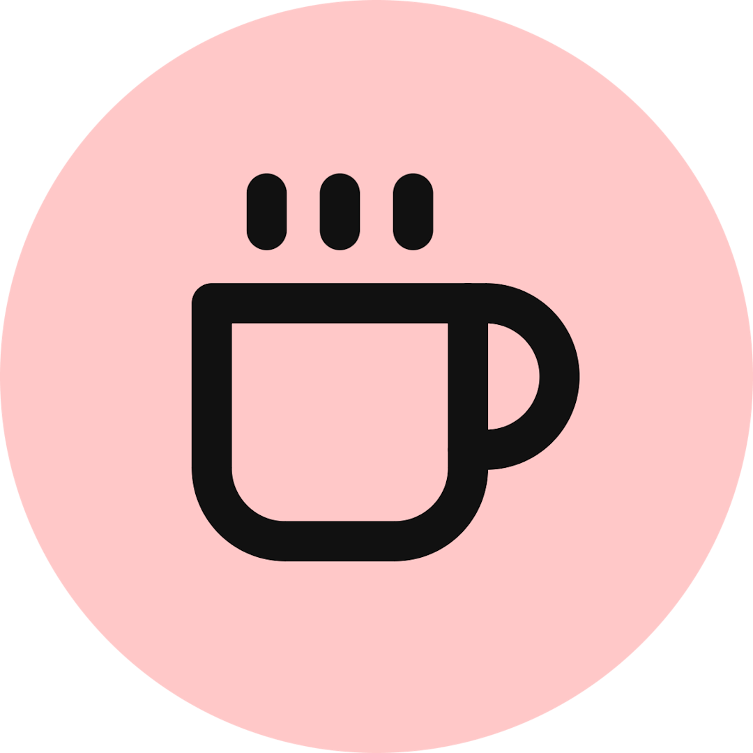 Coffee icon for Photography logo