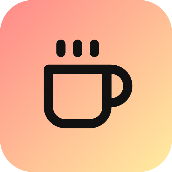 Coffee icon for Cafe logo