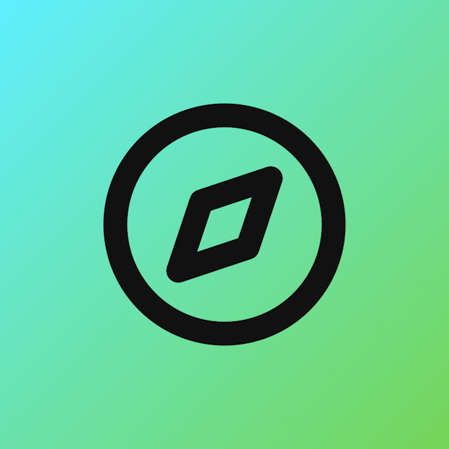 Compass icon for Mobile App logo