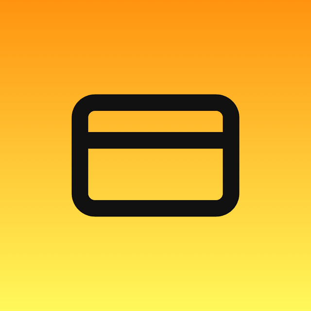 Credit Card icon for Mobile App logo