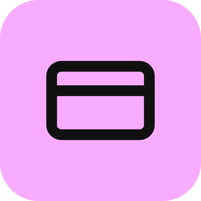 Credit Card icon for SaaS logo