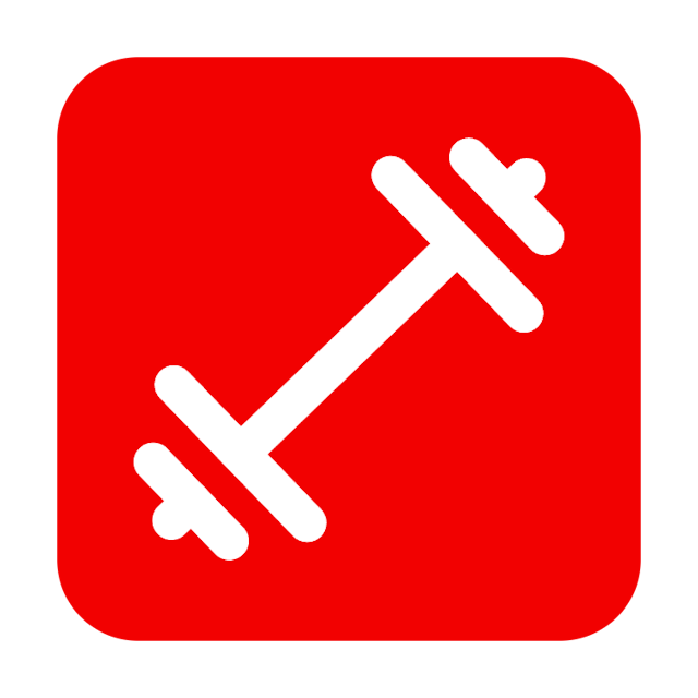 Dumbbell icon for Gym logo