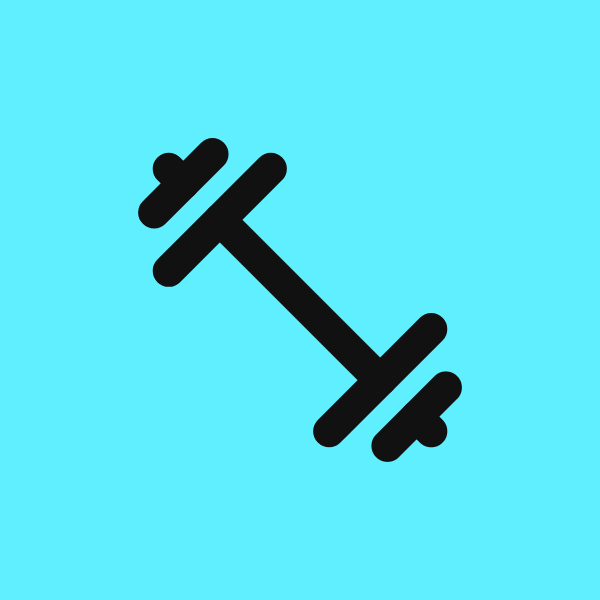Dumbbell icon for Ecommerce logo