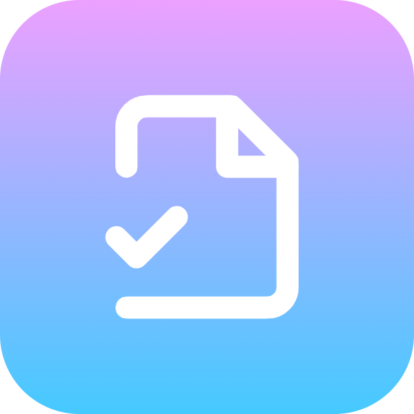 File Check 2 icon for Website logo
