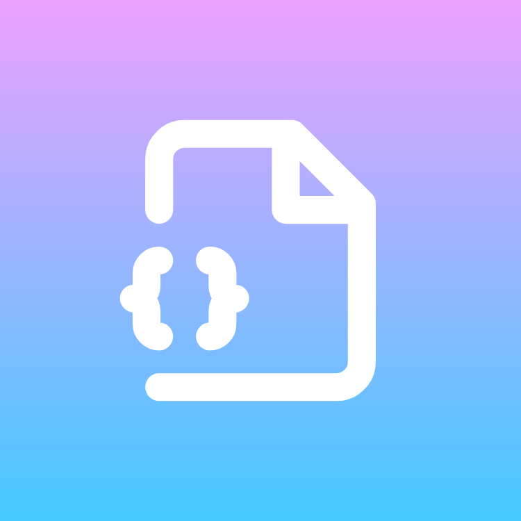 File Json 2 icon for Website logo