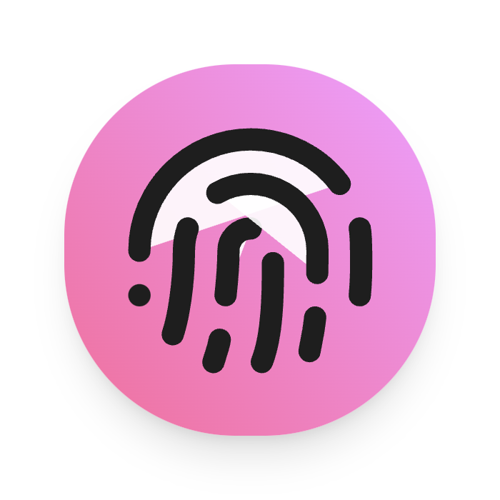 Fingerprint icon for Mobile App logo