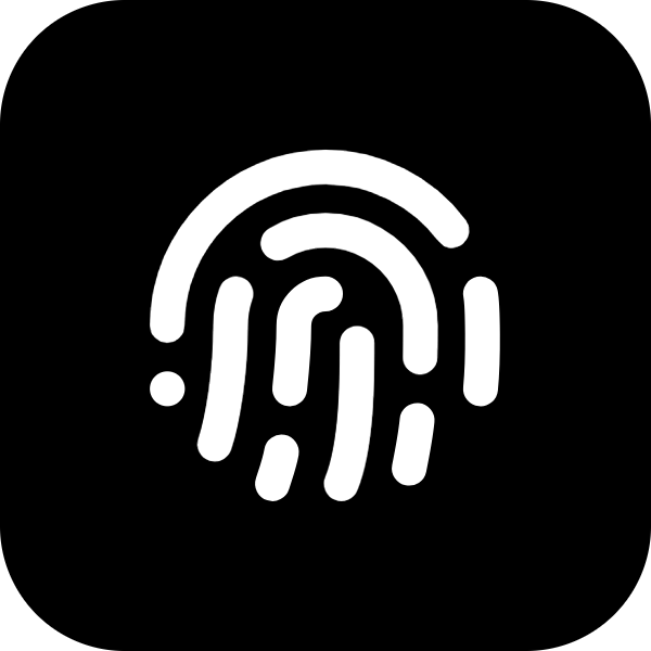 Fingerprint icon for SaaS logo