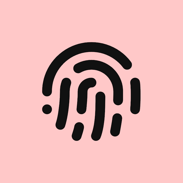 Fingerprint icon for Website logo