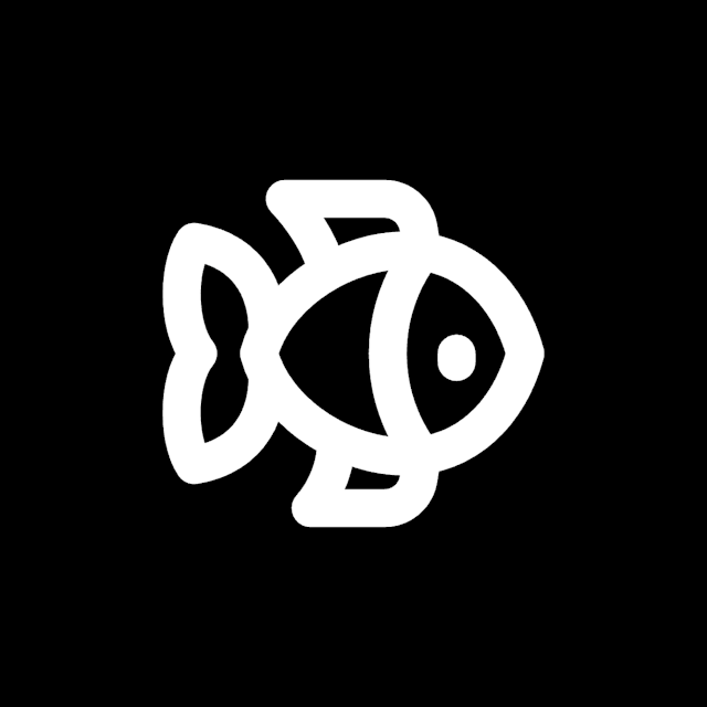 Fish icon for Restaurant logo