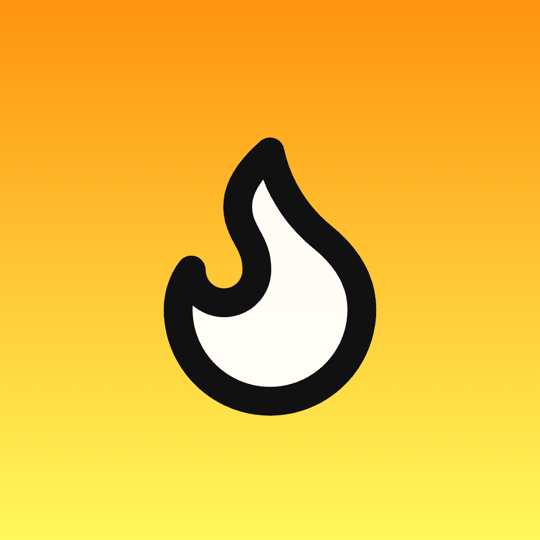 Flame icon for Online Course logo