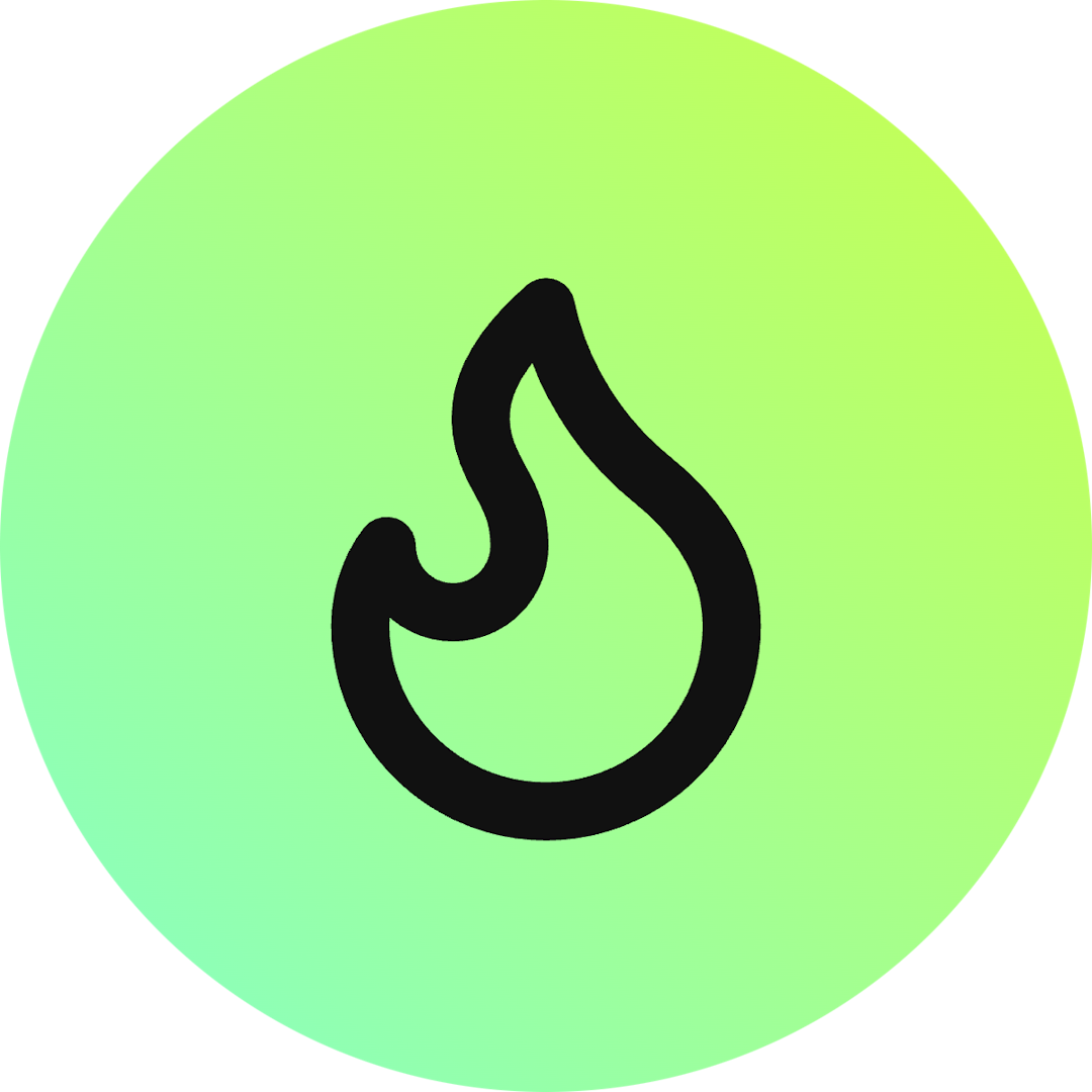 Flame icon for Restaurant logo