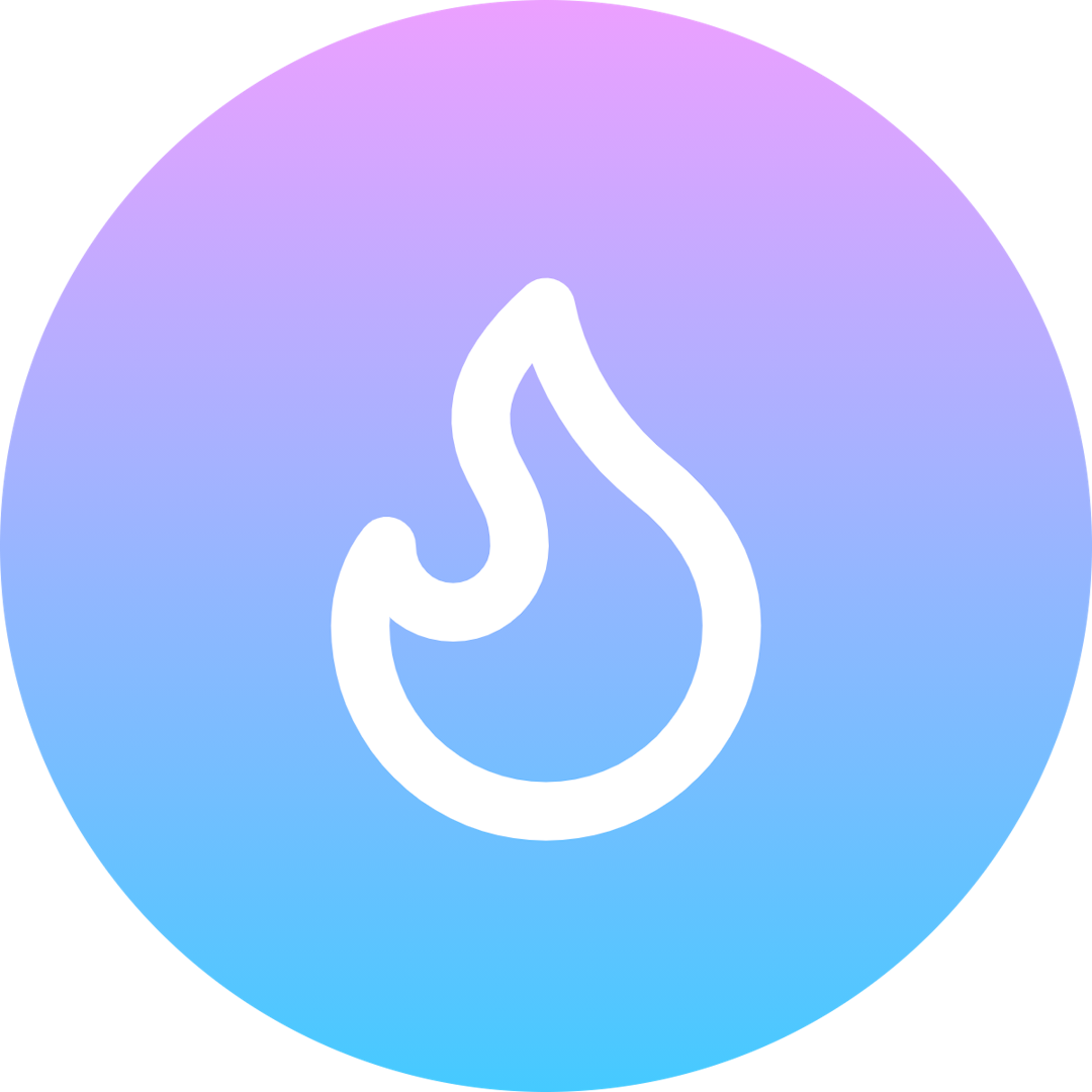 Flame icon for Social Media logo