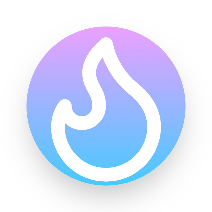 Flame icon for Blog logo