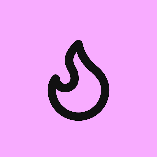 Flame icon for Restaurant logo