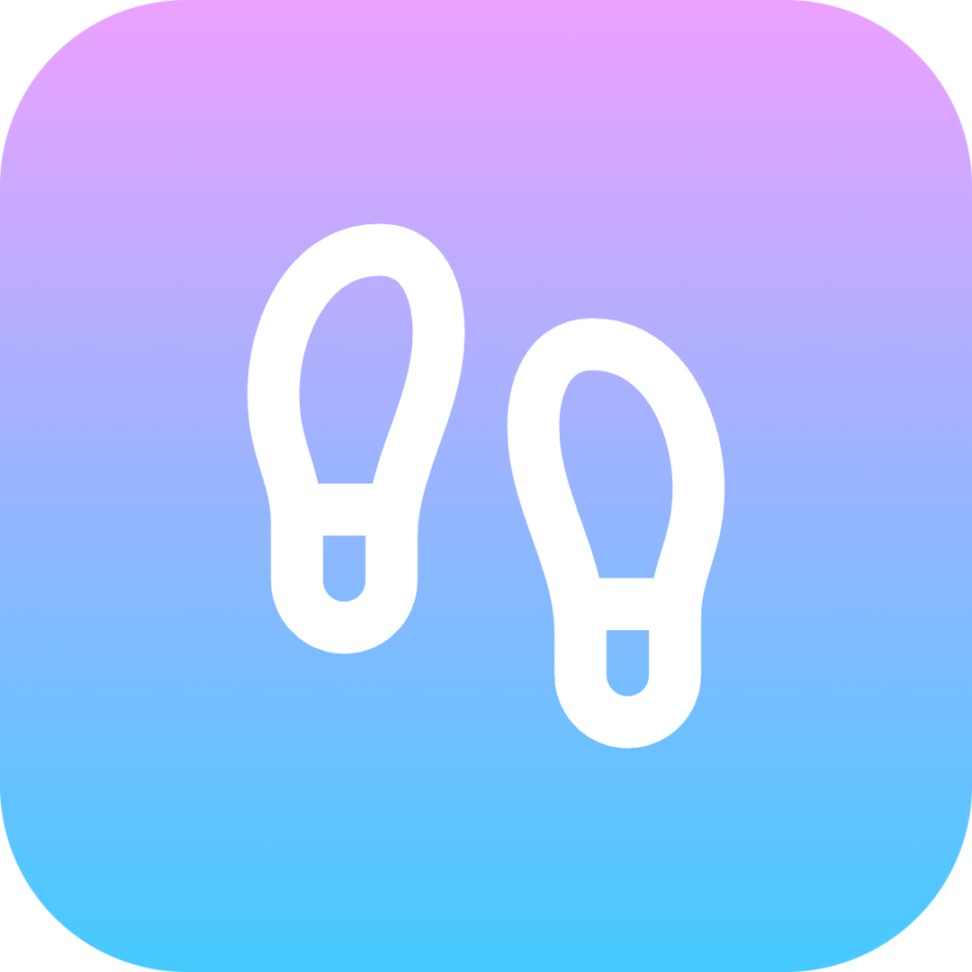 Footprints icon for Clothing logo