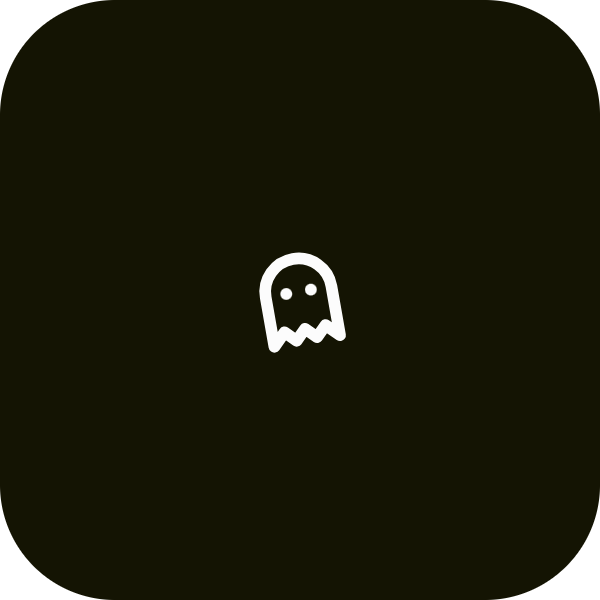 Ghost icon for Mobile App logo