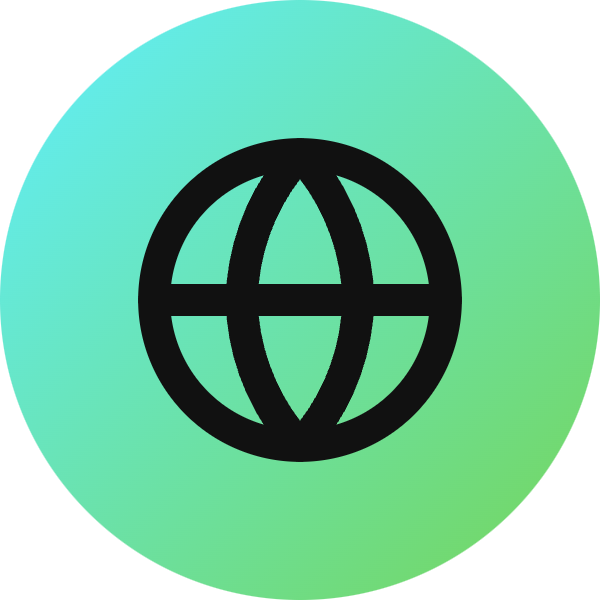 Globe icon for Crowdfunding logo