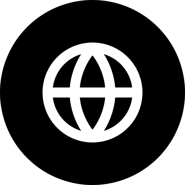 Globe icon for Website logo