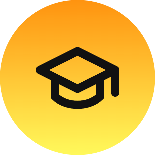 Graduation Cap icon for Online Course logo