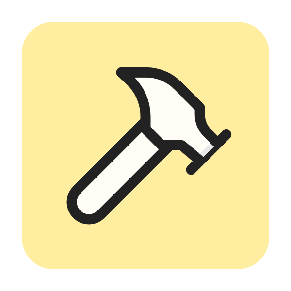 Hammer icon for Bank logo