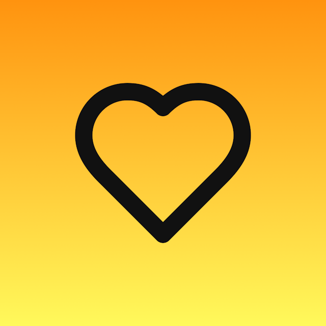 Heart icon for Mobile App logo