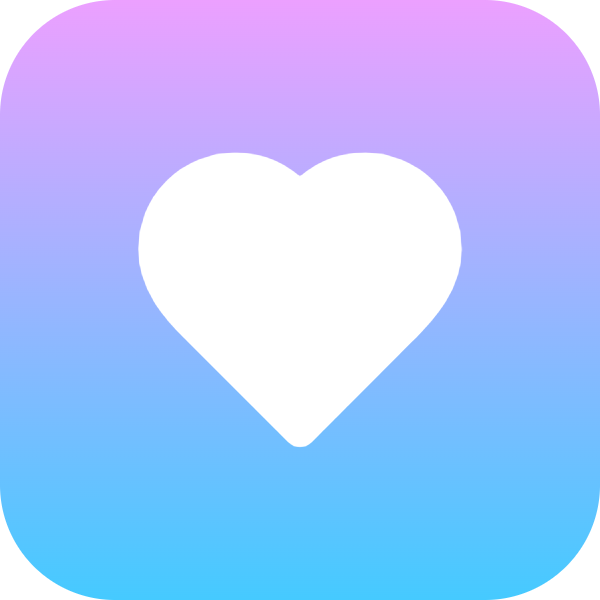 Heart icon for Social Media logo