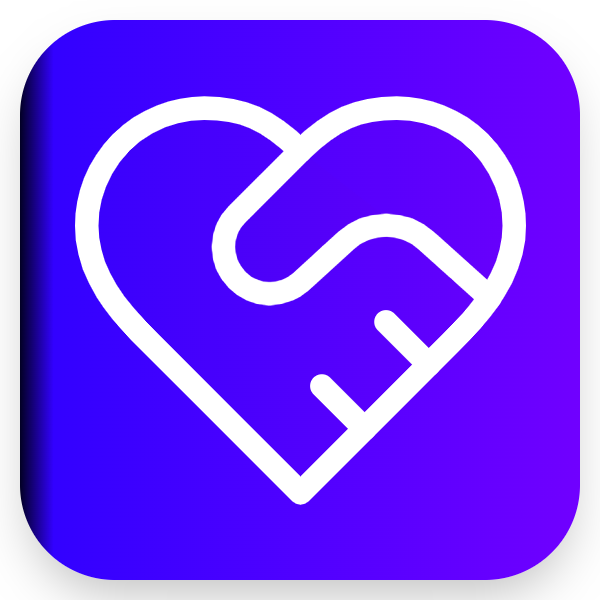 Heart Handshake icon for Portfolio logo