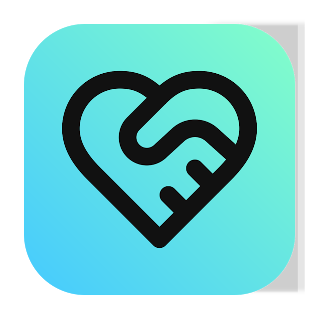 Heart Handshake icon for Blog logo