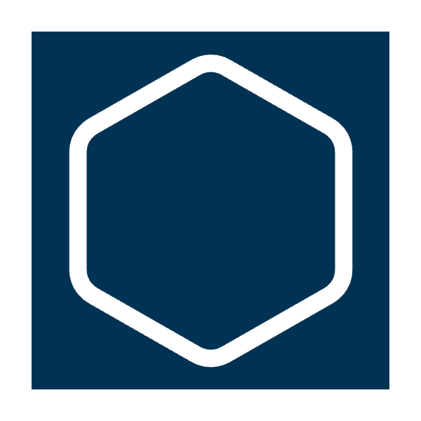 Hexagon icon for SaaS logo