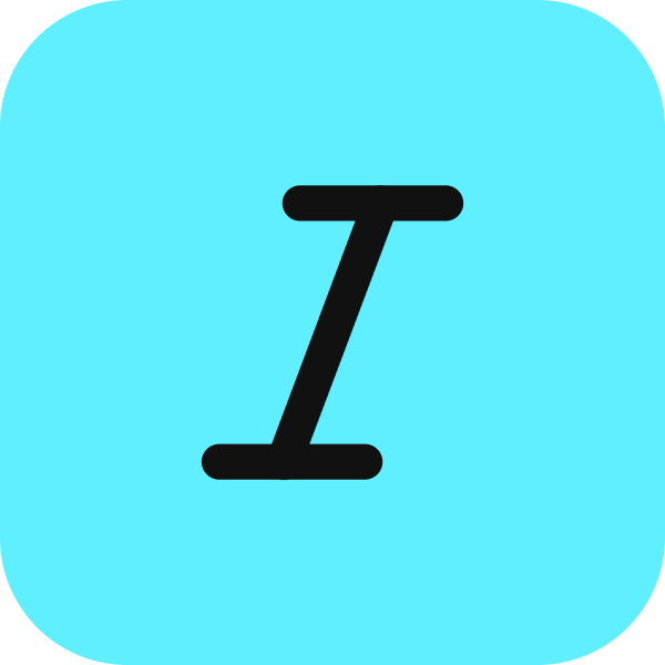 Italic icon for Ecommerce logo