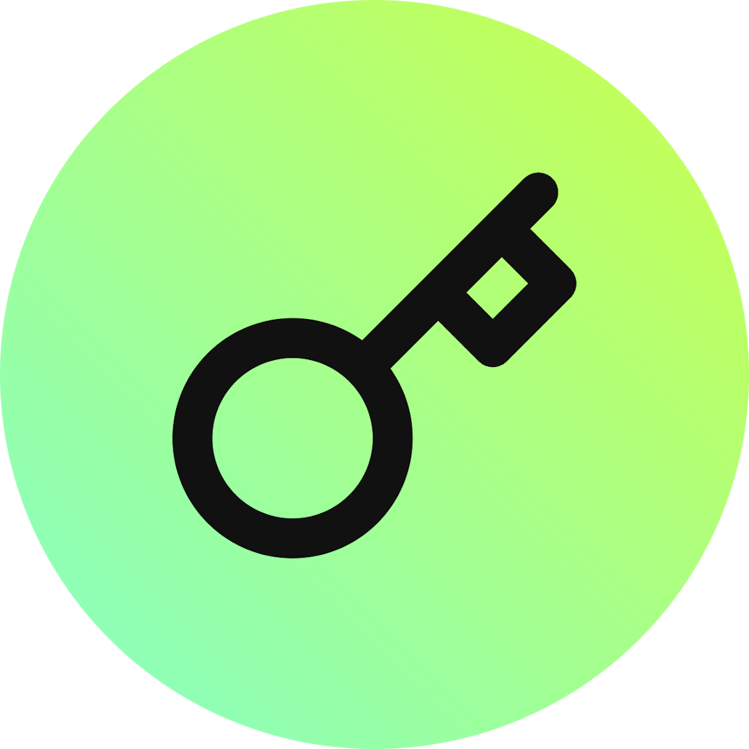 Key icon for SaaS logo