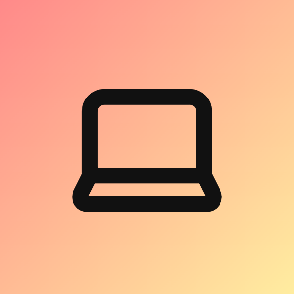 Laptop icon for Ecommerce logo
