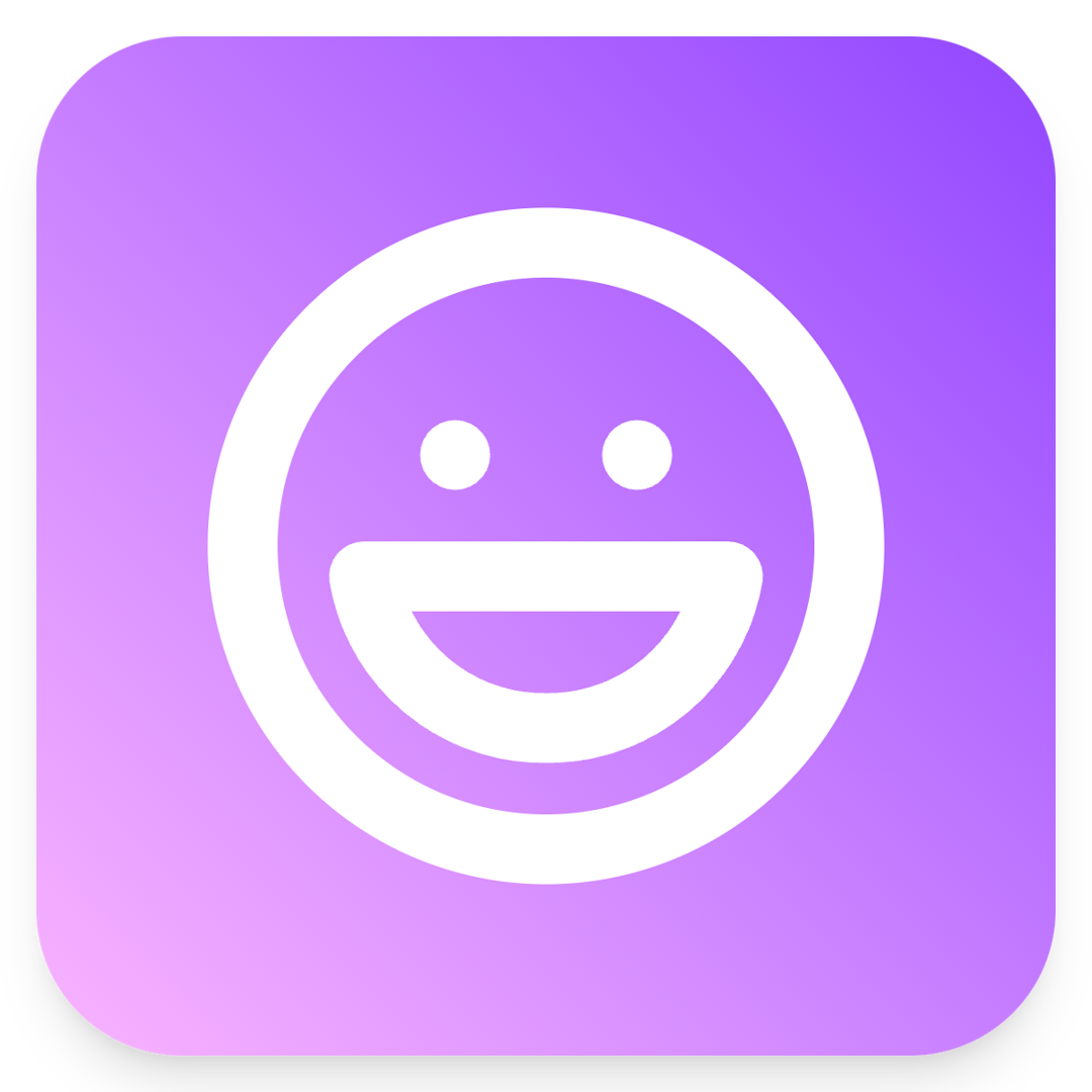 Laugh icon for SaaS logo