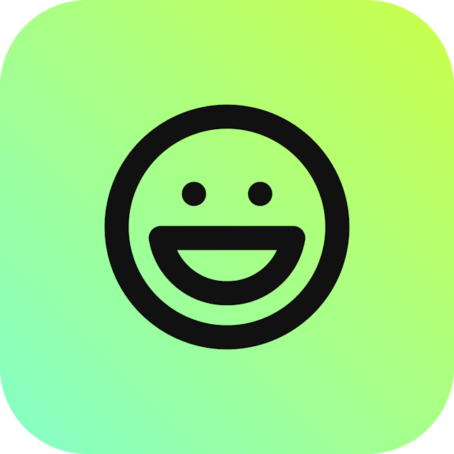 Laugh icon for Photography logo