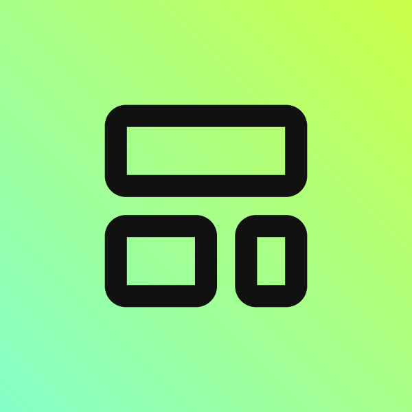 Layout Template icon for SaaS logo