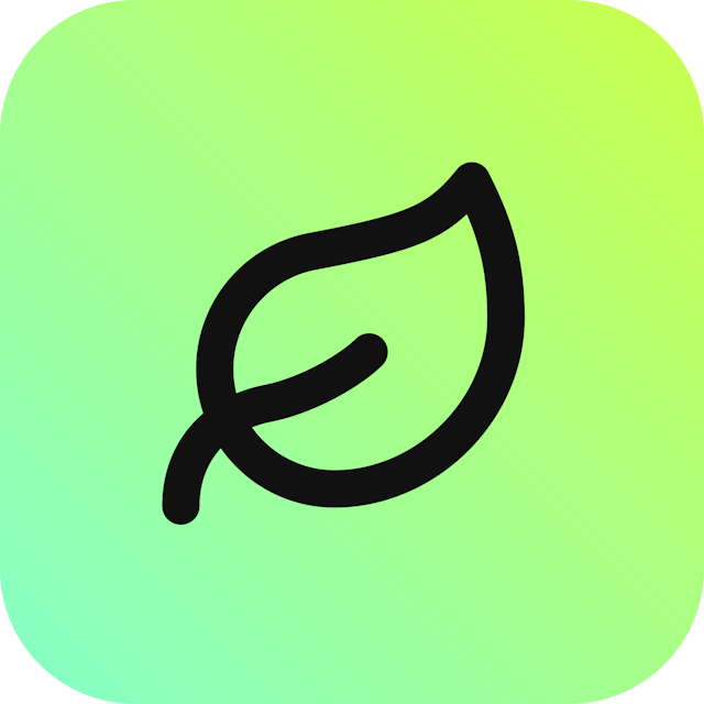 Leaf icon for Website logo