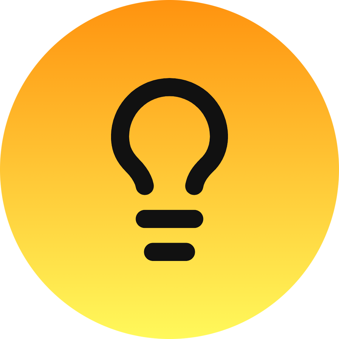 Lightbulb icon for SaaS logo