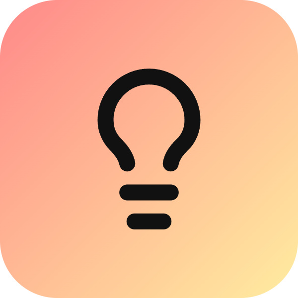 Lightbulb icon for Crowdfunding logo