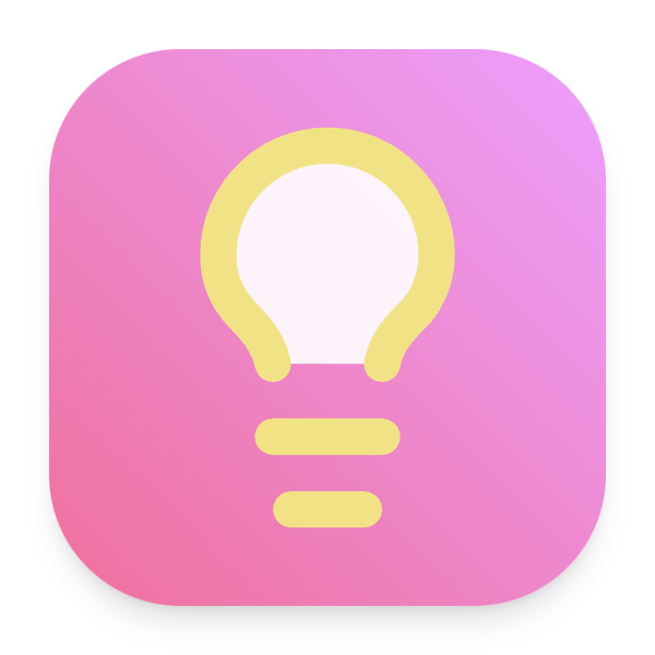 Lightbulb icon for Blog logo