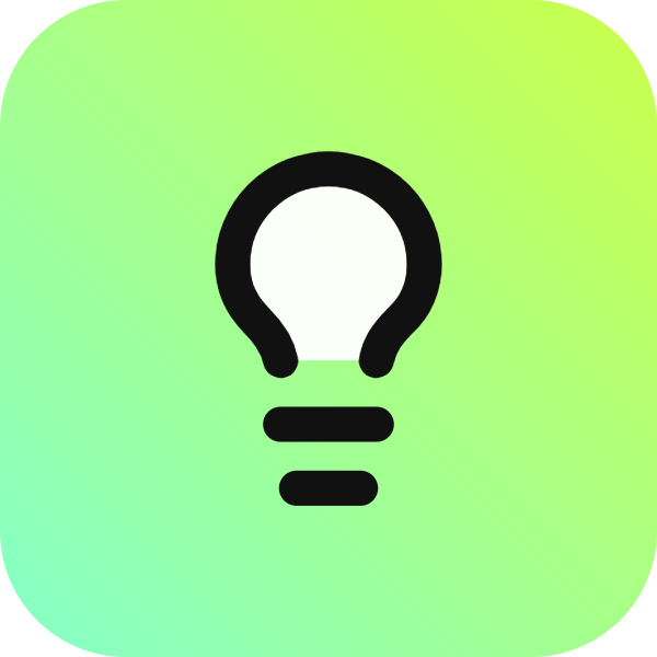 Lightbulb icon for Book logo