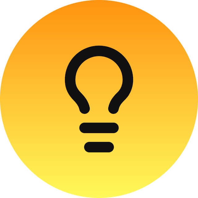 Lightbulb icon for Portfolio logo