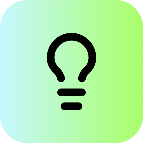 Lightbulb icon for Ecommerce logo