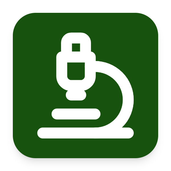 Microscope icon for Blog logo